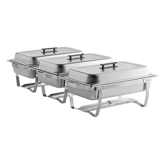 Full Size Stainless Steel Chafer with Folding Frame