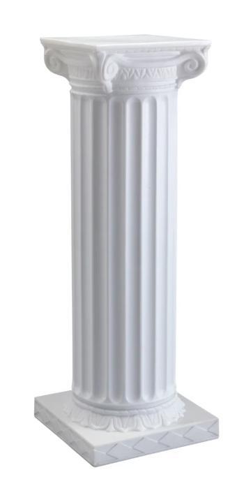 Roman Plaster Column Pedestal (Set of 2)