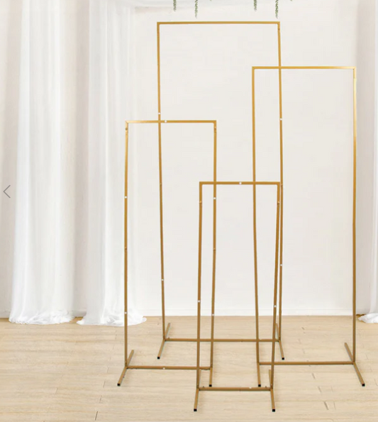 Gold Metal Frames - Set of 4