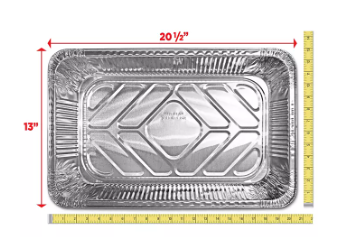 Half Size Aluminum Steam Table Pans (Pack of 2)