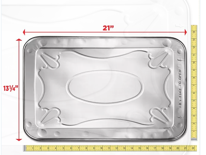 Aluminum Steam Table Lids, Full Size (Pack of 2)